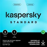 Kaspersky Lab Kaspersky Standard - 3 Device. 1 Year - ESD-DownloadESD Software ESD-Lizenzen
