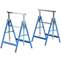Homcom Gerüstbock Stahl 68 x 58 x 80-130 cm blau höhenverstellbar
