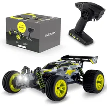 Overmax X-Pace Ferngesteuertes Auto RC Car, 4x4, Geschwindigkeit von 45 kmh, 100m Reichweite, LED-Beleuchtung, unabhängige Federung, große Fahrzeugabmessungen