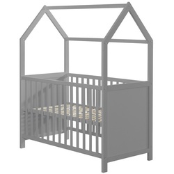 roba Babybett, (BxL): 65,5 cm x 124,5 cm, Holz, taupe - braun