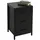 Relaxdays Nachtschrank 3 Schubladen 60 x 40 x 40 cm Schwarz