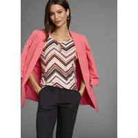 LAURA SCOTT Rundhalsshirt im Retro-Design mit Loch-Applikation rosa 38