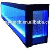 JVmoebel Bartisch Große LED Wasserwand Wandbar Luxus LED Theke Regal Neu (Bartheke), Made in Europa weiß