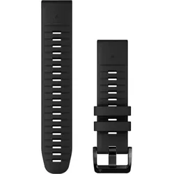 Silikon-Uhrenarmband Garmin QuickFit SCHWARZ|SCHWARZ|SCHWARZ 22 MM