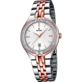 Festina Damen Uhr Edelstahlarmband silber rosegold D2UF16868/2 - Silber
