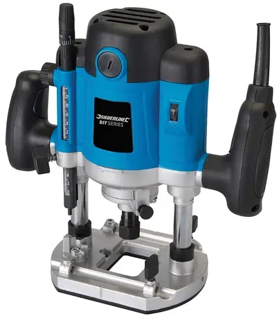 Silverline Silverstorm Oberfräse, 1500 W, inkl. Spannzangen 8/12 mm / 264895