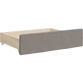 vidaXL Tagesbett Ausziehbar mit Schubladen Taupe 80x200 cm Stoff