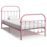 vidaXL Bettgestell 90 x 200 cm Rosa