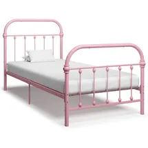 vidaXL Bettgestell 90 x 200 cm Rosa