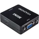 Maxtrack CS40L VGA / HDMI Adapter [1x VGA-Buchse, Klinkenbuchse 3.5 mm 1x HDMI-Buchse] Schwarz