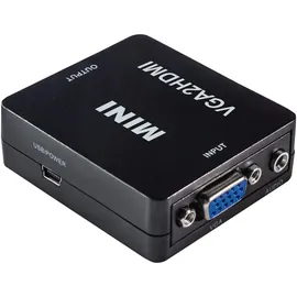 Maxtrack CS40L VGA / HDMI Adapter [1x VGA-Buchse, Klinkenbuchse 3.5 mm 1x HDMI-Buchse] Schwarz