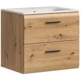 xonox.home Waschtisch mit Waschbecken Ice X86G2738 Artisan-Eiche Dekor