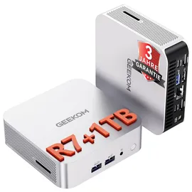 GEEKOM A8 Mini-PC AMD Ryzen 7 8745HS 3,2 GHz 32 GB RAM 1 TB SSD Windows 11 Pro