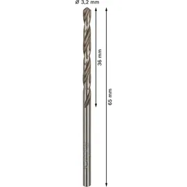 Bosch Metallbohrer HSS-G 3,2 mm 10 Stück