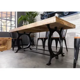 MASSIVMOEBEL24.DE Esstisch Altholz 240x100x80 lackiert INDUSTRIAL #30