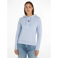Tommy Jeans Kapuzensweatshirt TOMMY JEANS Gr. XS (34), blau (breezy blue) Damen Sweatshirts mit Kängurutasche