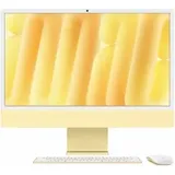 Apple iMac 2024 24.0 Standardglas M4 10-Core CPU 10-Core GPU 16GB RAM 256GB SSD Mouse + Keyboard mit Touch-ID und Ziffernblock – BTO Z1EK gelb