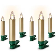 Krinner Baumkerzen LED 9 cm Gold 9 m