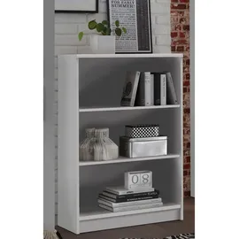 Roller Bücherregal 72 x 34 x 111 cm Weiß