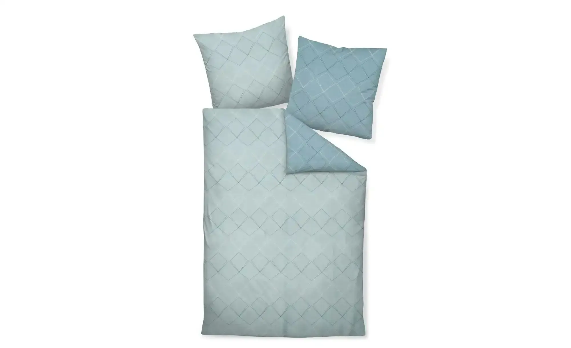 Janine Bettwäsche   , blau , Maße (cm): B: 155 H: 3,7