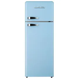 Wolkenstein GK212.4RT LB Retro-Kühl-Gefrierkombination (211 l, 1456 mm hoch, Blau)