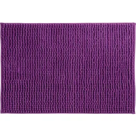 MSV Badteppich Chenille Lila 60 x 90 cm