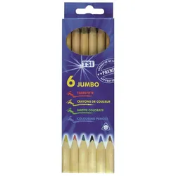 TSI Jumbo Buntstifte Natur 6er SET