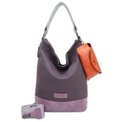 Fritzi aus Preußen Izzy07 Olga Canvas Schultertasche 27 cm  lila