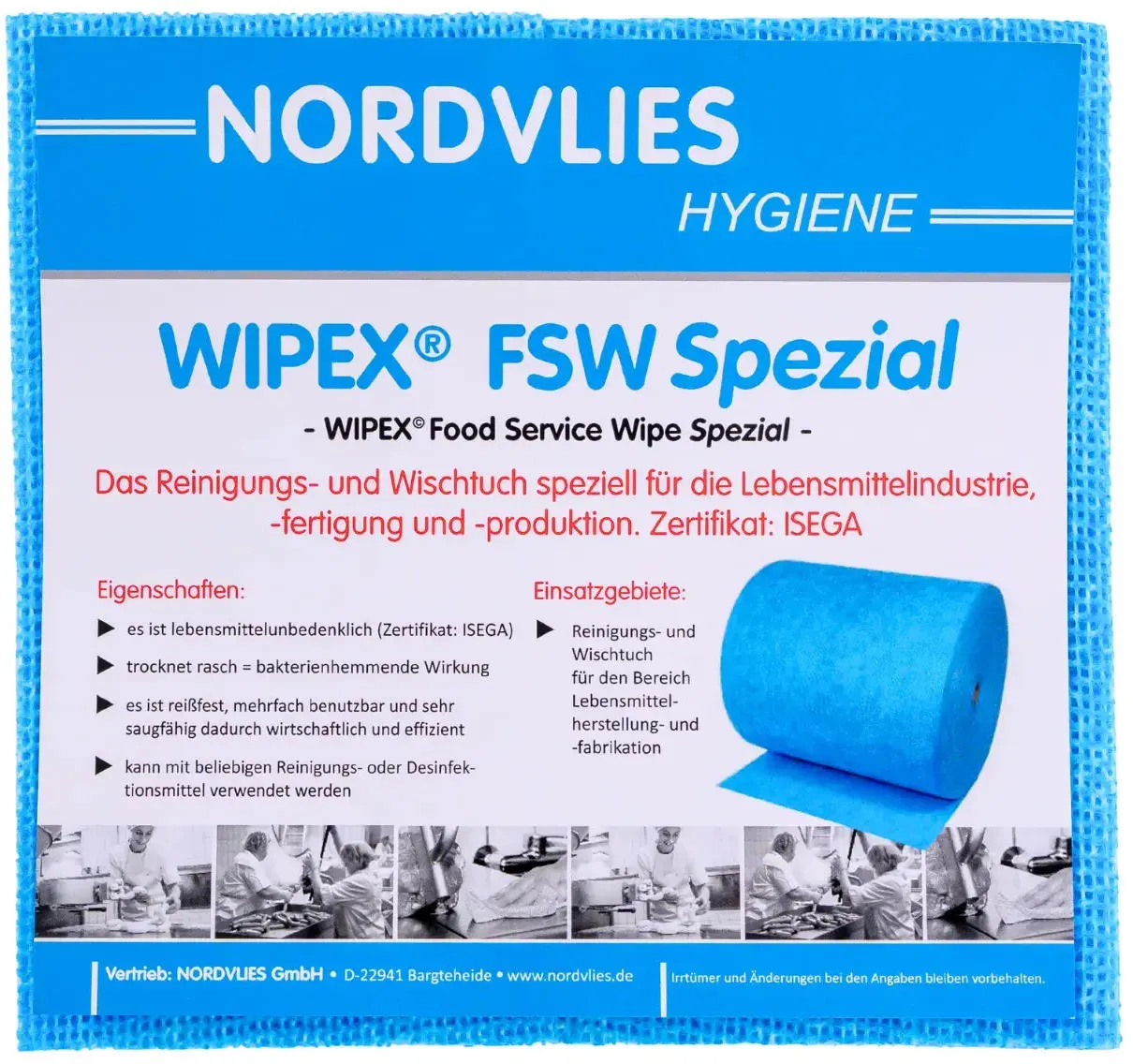 WIPEX FSW Spezial Wischtücher blau