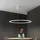 LUCE ambiente Design HOOP 1-flg. 120 cm rund/Aluminium/weiß