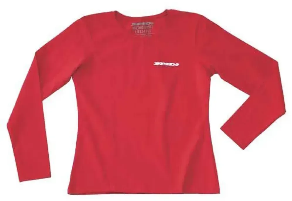 Spidi Fonlady Langarm-t-shirt - Red - M