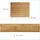 Relaxdays Hackblock Bambus 1 Stück 5,5 x 45 x 35 cm Natur