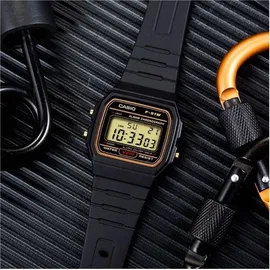 Casio F-91WG-9QDF + Box Herrenwache - Gold/Schwarz