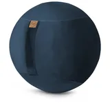 Sitting Ball Sitting Point Sitzball Samt Uni Stoff Blau, Grün Petrol