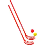 Donic Schildkröt Schildkröt Fun-Hockey Set, 4-teilig, rot / gelb