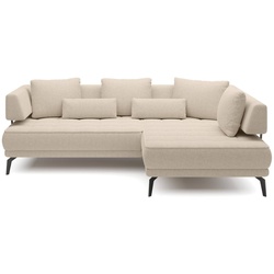 Ecksofa Giotto Stoff Beige