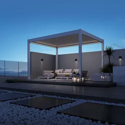 Weide Pergola Deluxe Elektrisch Pavillon Terrassenüberdachung