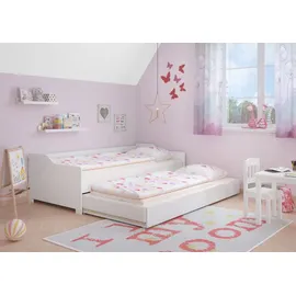 Erst-Holz Sofabett 90 x 200 cm weiß