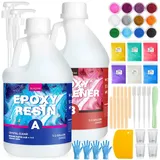 YI Epoxidharz Epoxidharz 64/128OZ Epoxidharz Mit Härter Set,Epoxidharz Set Anfänger