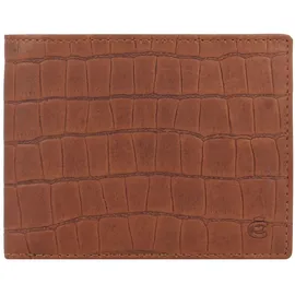 Esquire Croco Geldbörse RFID Schutz Leder 12 cm braun