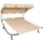 Tectake Gartenliege Livorno 215 x 183 x 150 cm Schwarz