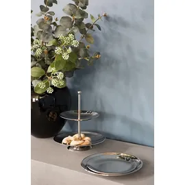 Fink Etagere SAMUEL 2 Etagen Edelstahl Höhe 23cm, Ø Ø:21cm,