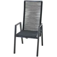 Siena Garden Bologna Move Sessel 56,5 x 77 x 113 cm schwarz