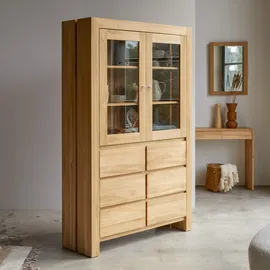 Tikamoon Geschirrschrank aus massivem Teakholz Eden