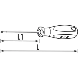 VIGOR V5042 Schlitz-Schraubendreher mit Schlagkappe SW 1,6 x 8 mm