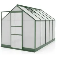 Vitavia Gewächshaus Pontos 6200, HKP, inkl. Fundament, Dunkelgrün