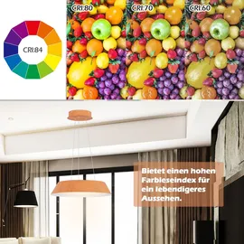 Costway 21 W LED Deckenleuchte 40 cm orange