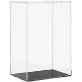vidaXL Vitrine Transparent 17 x 12 x 25 cm Schwarz/Transparent