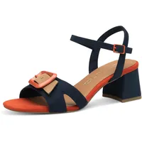 Marco Tozzi Damen Sandalen mit Absatz mit Schnalle Bequem,