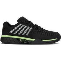 K-Swiss Express Light 3 Tennis Shoe, Black/Soft Neon Green,